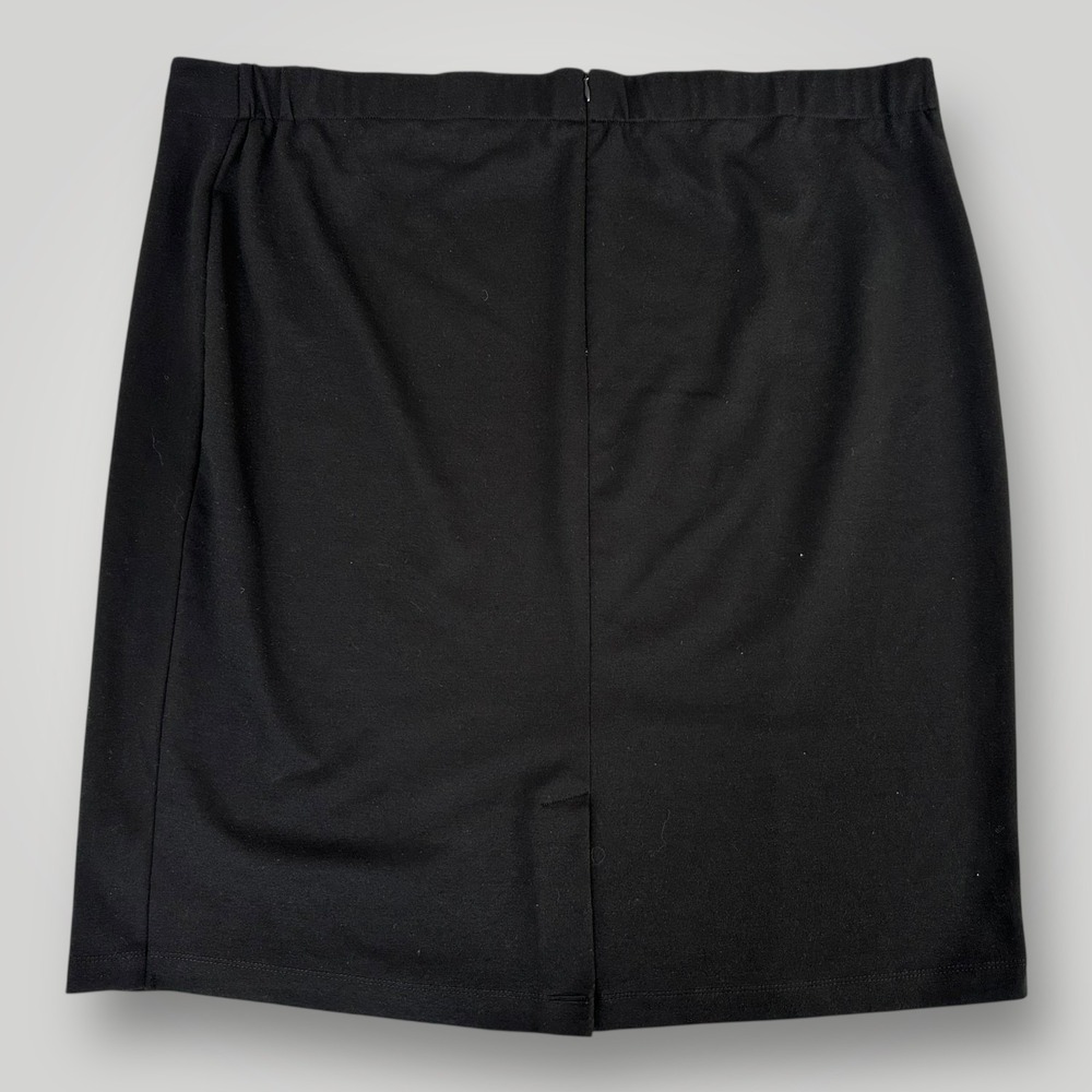 Midnight Velvet Skirt Womens 2X Black Gold Silver Beaded Mini Art Deco Geometric - Picture 5 of 7